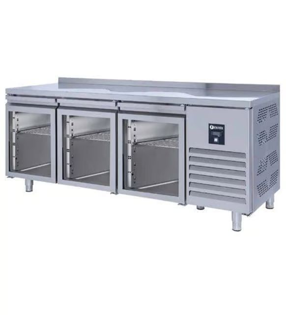 Iceinox Tezgah Tip Snack Buzdolabı 3 Cam Kapılı