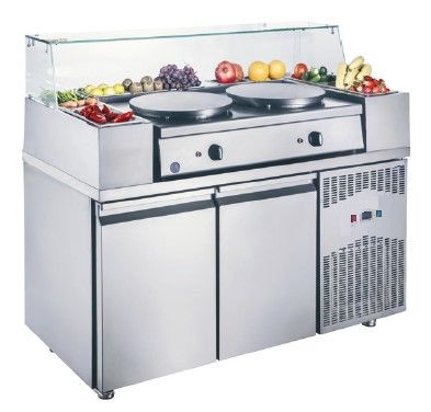 Çelik İki Kapılı Üst Soğutmalı Krep Hazırlık Buzdolabı MODEL CLS 141 C2L CREPE